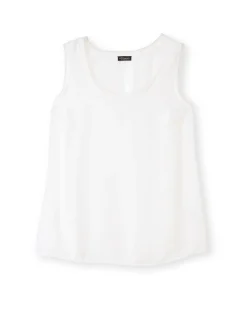 Femme Daxon Débardeur en crêpe avec dentelle
