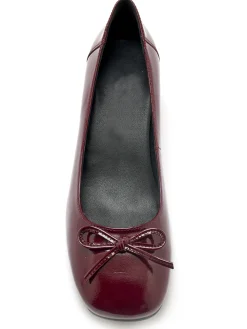 Femme Pédiconfort Décolletés cuir verni talon bloc