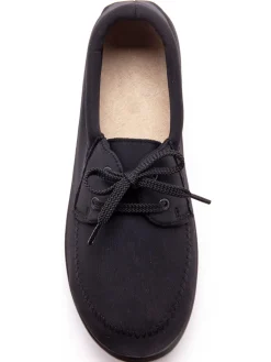 Femme Pédiconfort Derbies à lacets en maille extensible