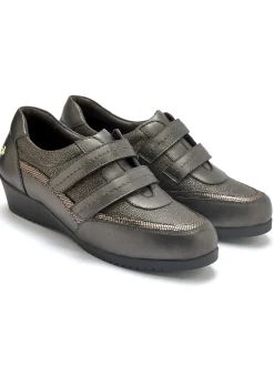 Femme Pédiconfort Derbies à scratch semelle amovible