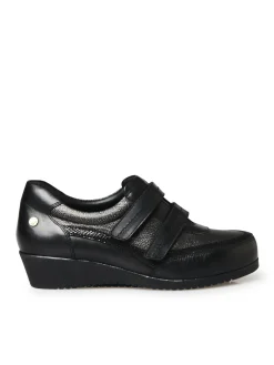 Femme Pédiconfort Derbies à scratch semelle amovible