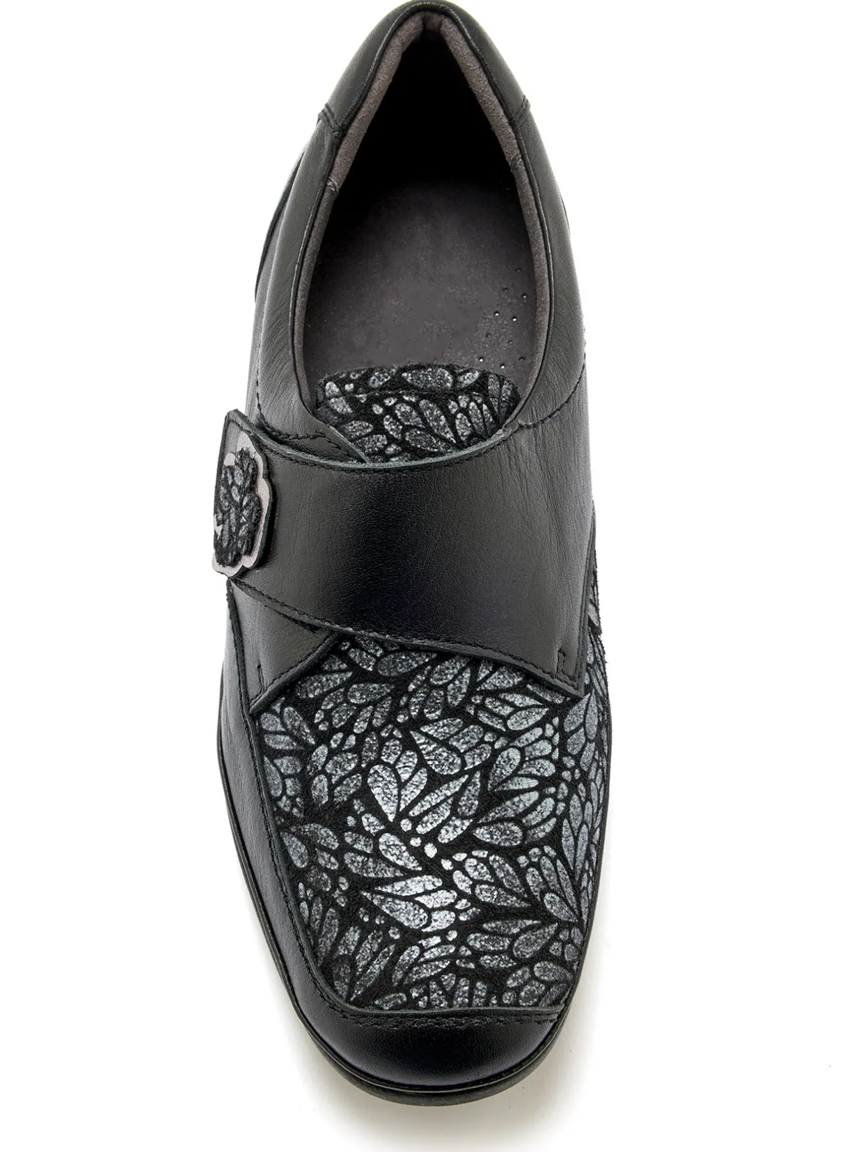 Femme Pédiconfort Derbies à scratch traités antibactéries