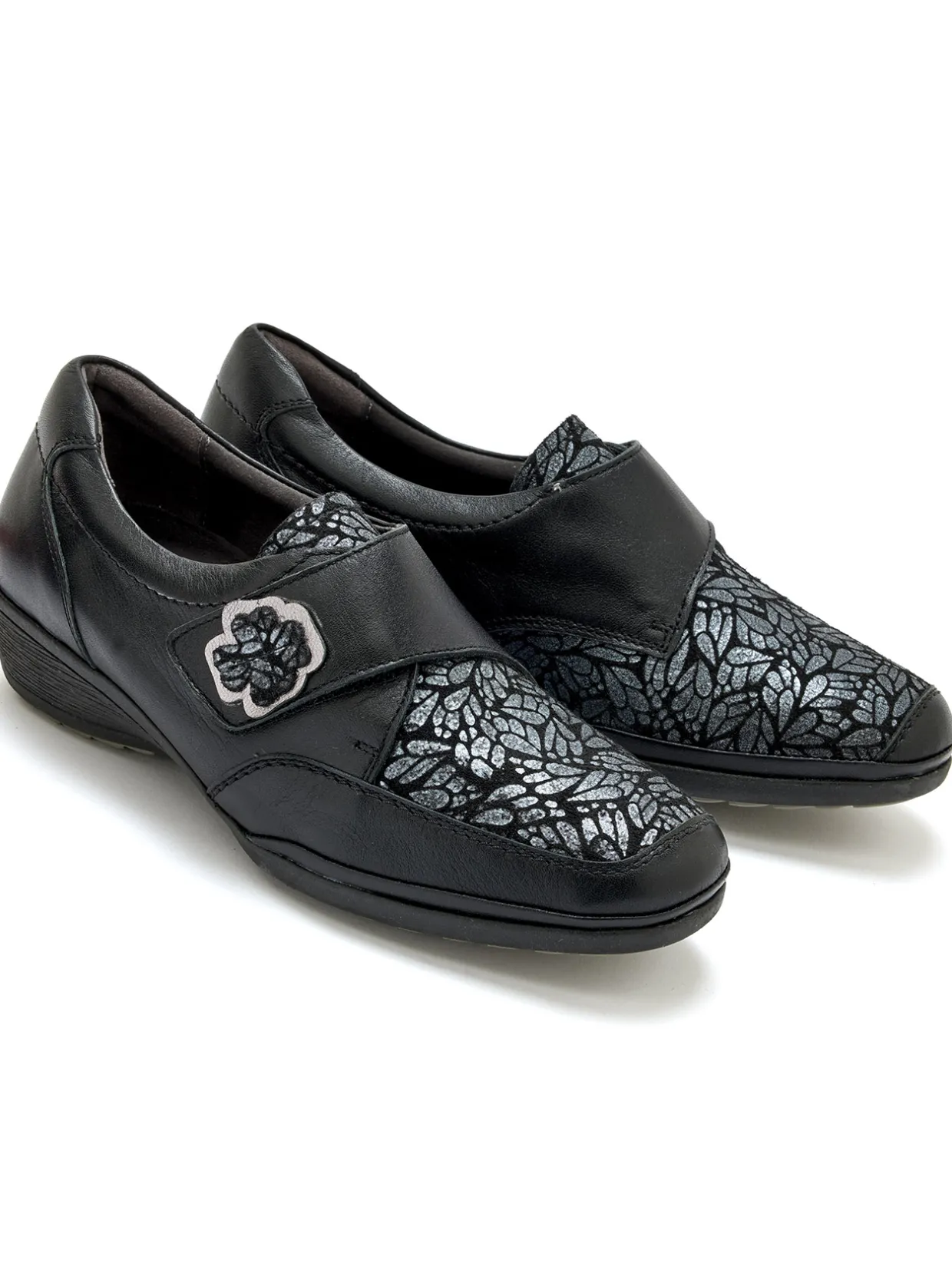 Femme Pédiconfort Derbies à scratch traités antibactéries