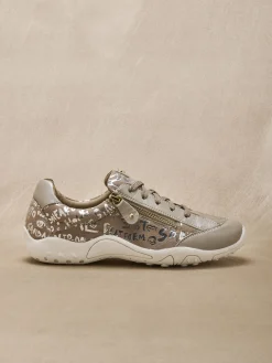 Femme Pédiconfort Derbies cuir motifs brillants