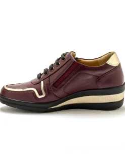 Femme Pédiconfort Derbies détails métallisés zip et lacets