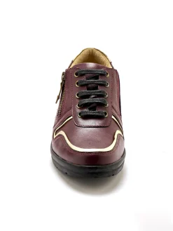 Femme Pédiconfort Derbies détails métallisés zip et lacets