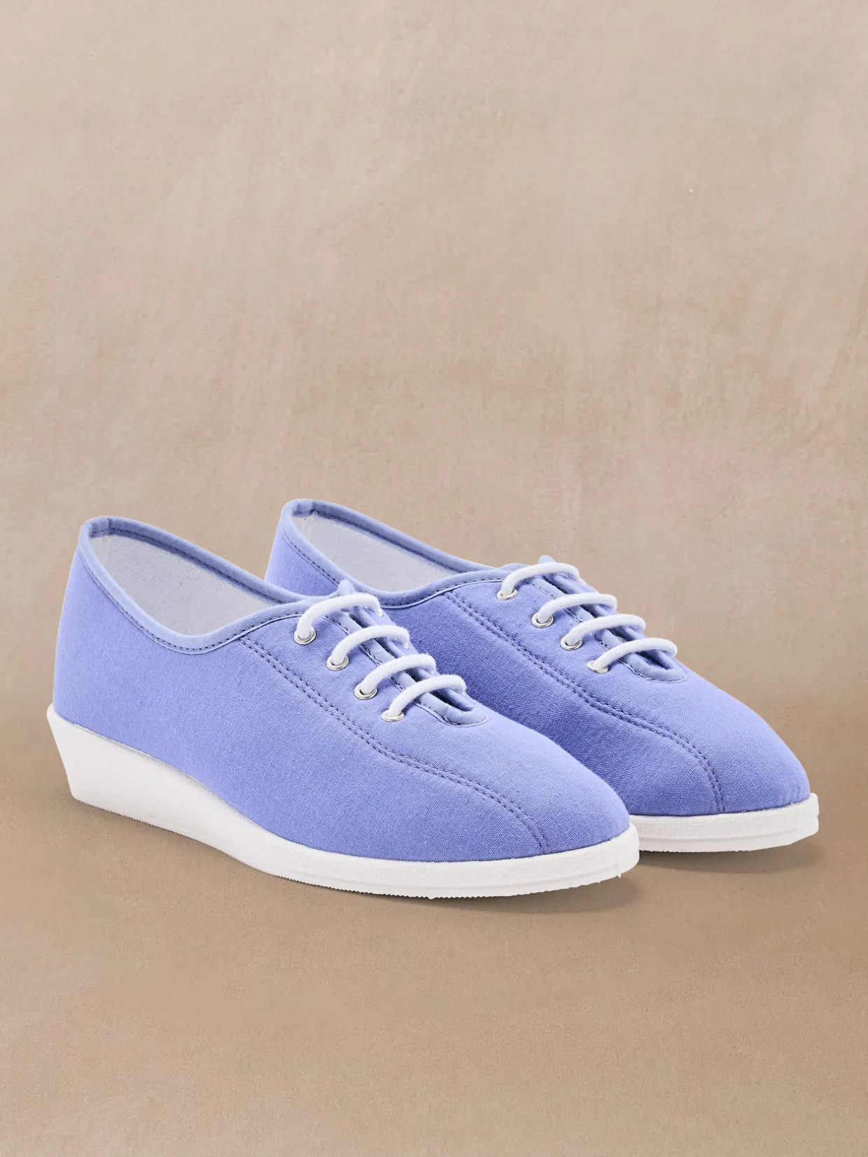 Femme Pédiconfort Derbies en toile intérieur éponge