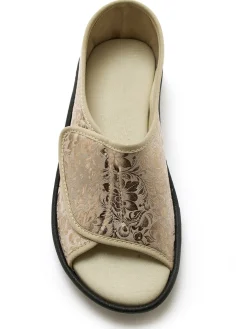 Femme Pédiconfort Derbies extensibles à scratch