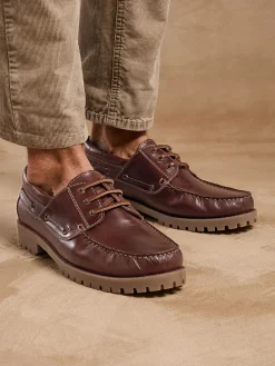 Homme Pédiconfort Derbies homme style bateau