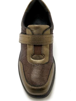 Femme Pédiconfort Derbies pieds sensibles à scratch