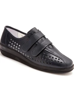 Femme Pédiconfort Derbies scratchées à semelle amovible