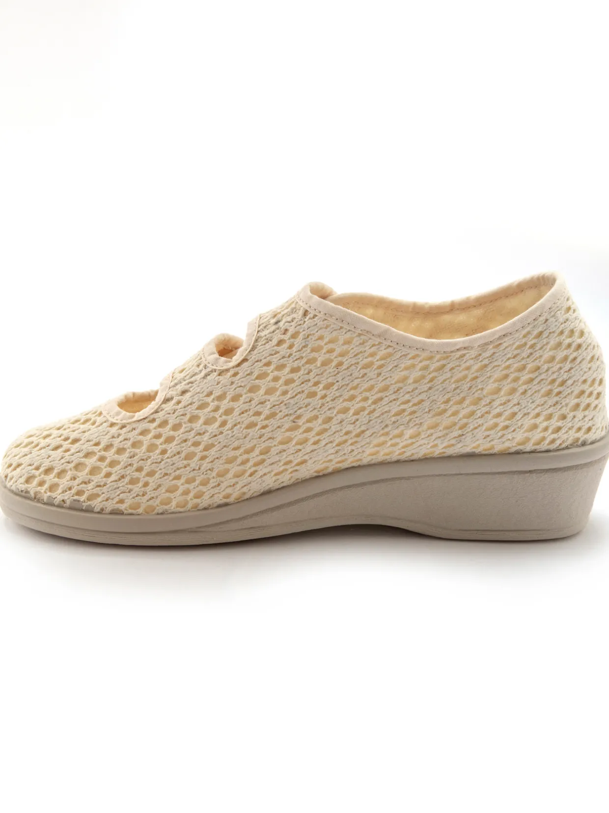 Femme Pédiconfort Derbies souples toile et éponge