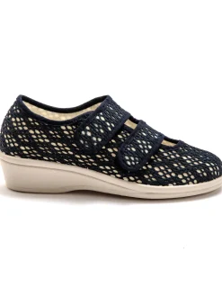 Femme Pédiconfort Derbies souples toile et éponge