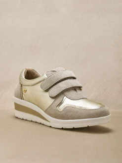 Femme Pédiconfort Derbies tout cuir à scratchs