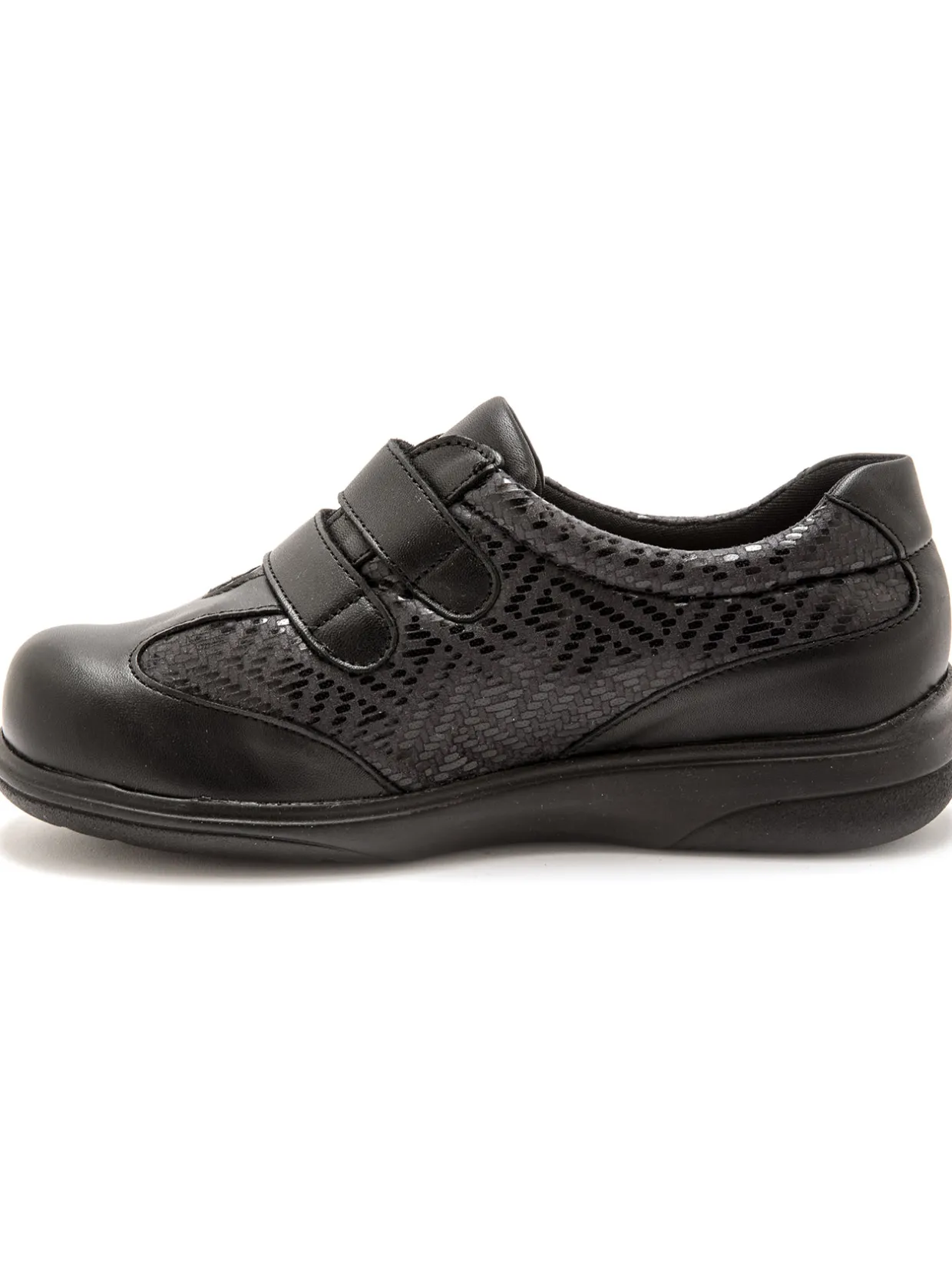 Femme Pédiconfort Derbies ultra larges 2 pattes scratchs