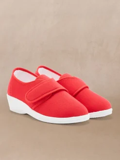 Femme Pédiconfort Derbies ultra-souples à patte scratch