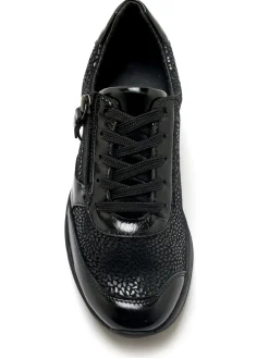 Femme Pédiconfort Derbies zip côté et lacets