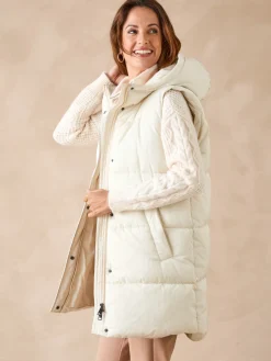 Femme Daxon Doudoune sans manches à capuche