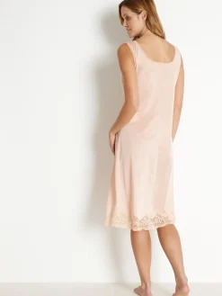 Daxon Fond de robe satiné longueur 105cm