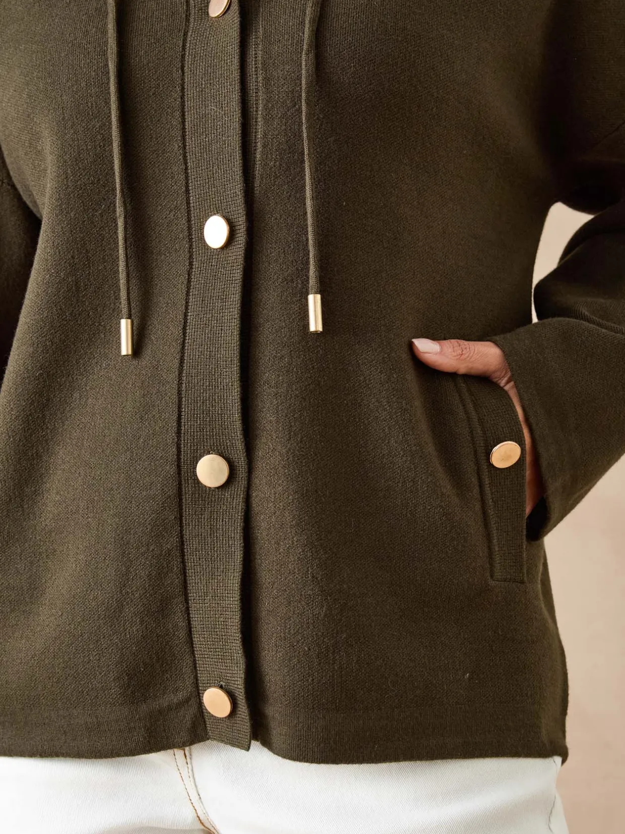 Femme Daxon Gilet à capuche en maille milano