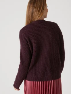 Femme Daxon Gilet avec laine et mohair