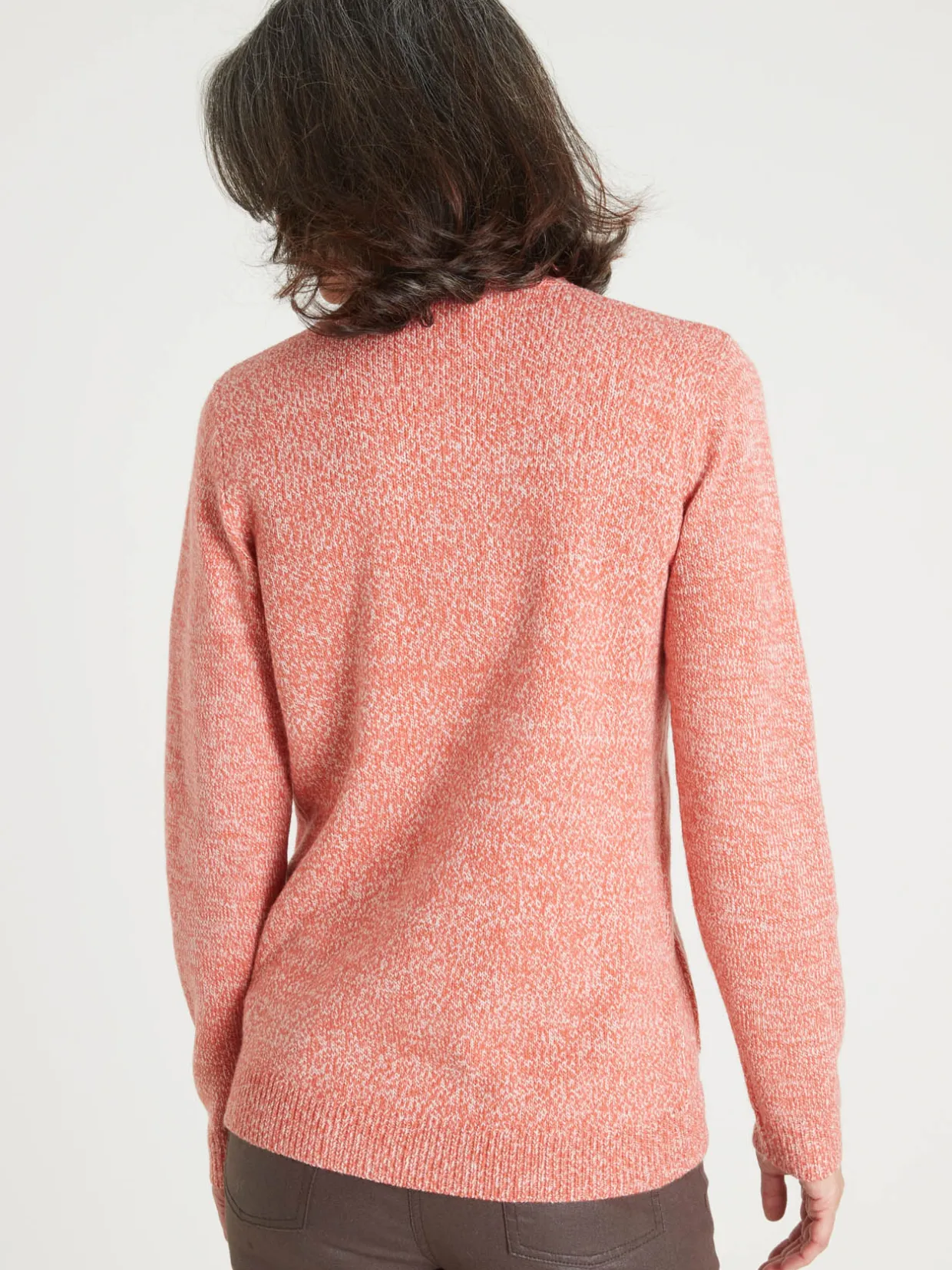 Femme Daxon Gilet classique en maille chinée