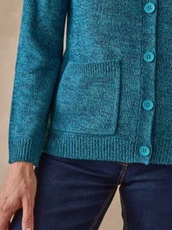 Femme Daxon Gilet classique en maille chinée