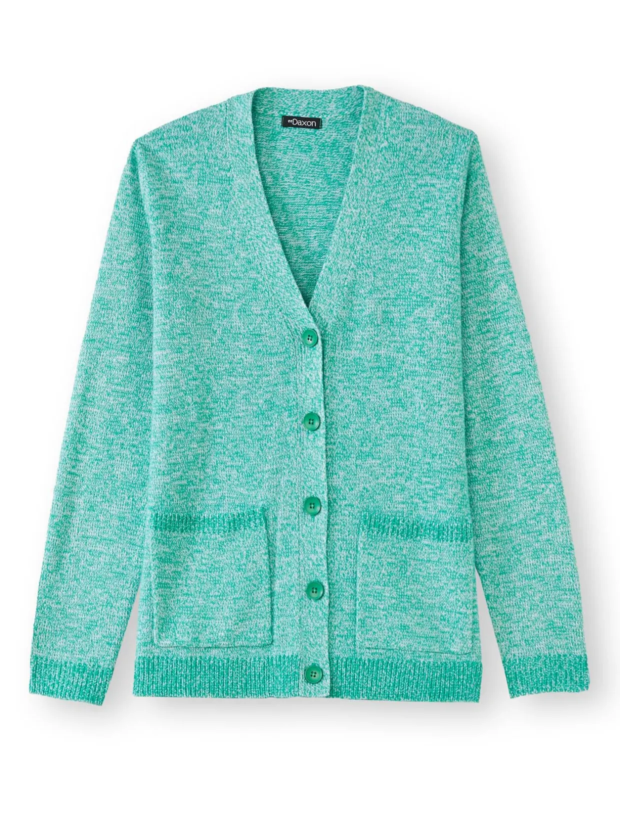 Femme Daxon Gilet classique en maille chinée