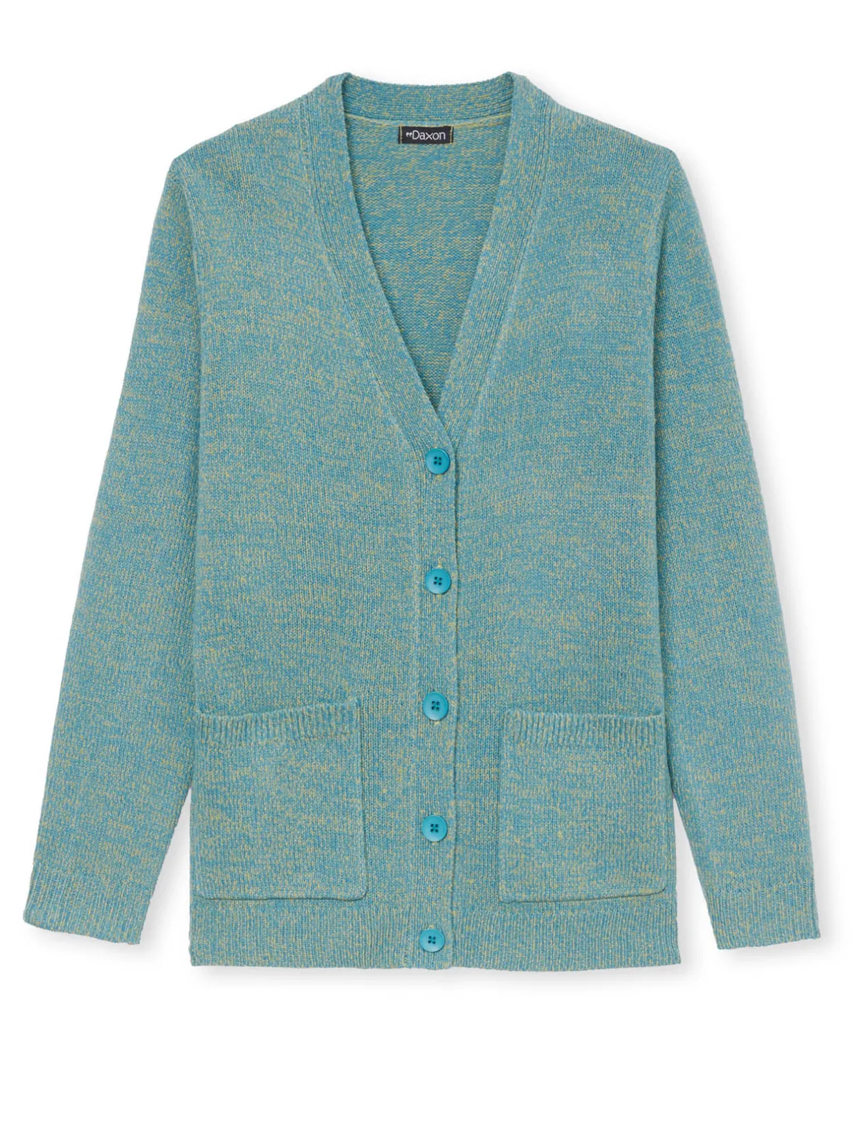 Femme Daxon Gilet classique en maille chinée