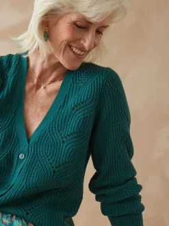 Femme Daxon Gilet en côtes perlées