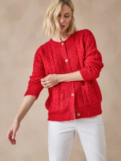 Femme Daxon Gilet en maille fantaisie