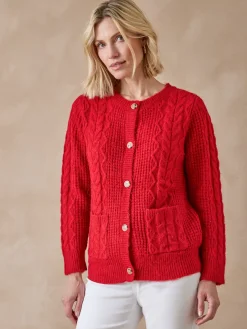 Femme Daxon Gilet en maille fantaisie