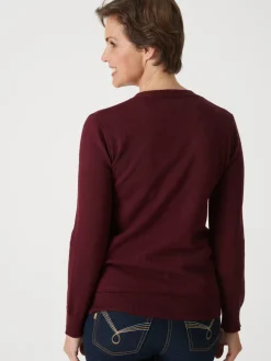 Femme Daxon Gilet encolure V 50% laine mérinos