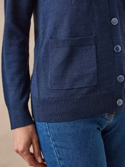 Femme Daxon Gilet encolure V 50% laine mérinos