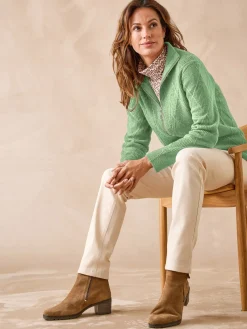 Femme Daxon Gilet géométrique col camionneur zippé