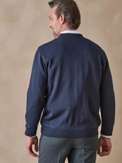 Homme Daxon Gilet jacquard avec laine