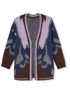 Femme Daxon Gilet maille jacquard avec laine