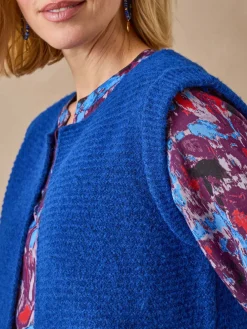 Femme Daxon Gilet point mousse sans manches