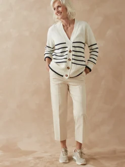 Femme Daxon Gilet rayé manches longues