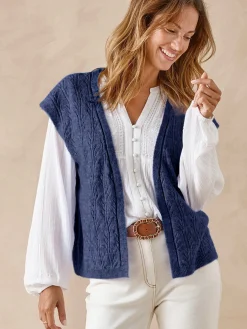 Femme Daxon Gilet sans manches avec laine