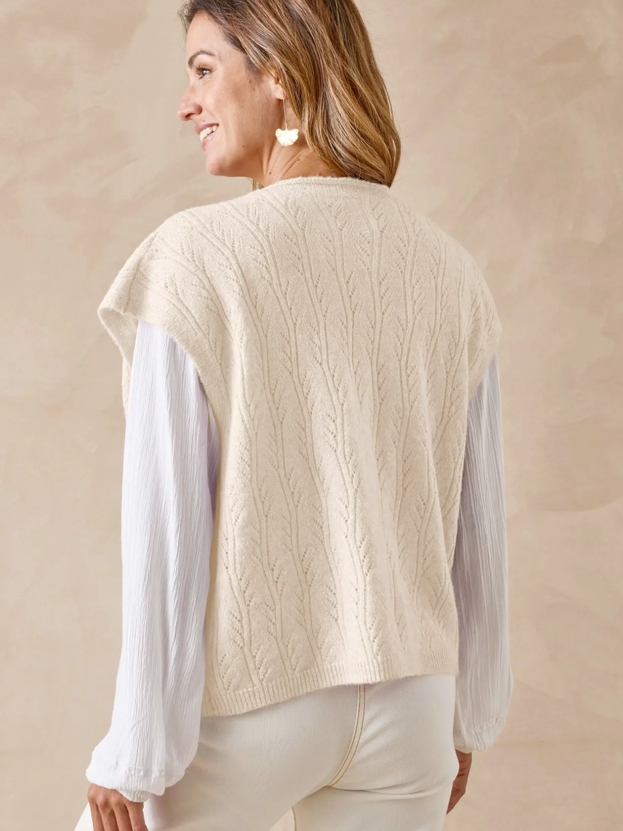 Femme Daxon Gilet sans manches avec laine