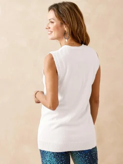 Femme Daxon Gilet sans manches point ajouré