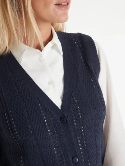 Femme Daxon Gilet sans manches point ajouré