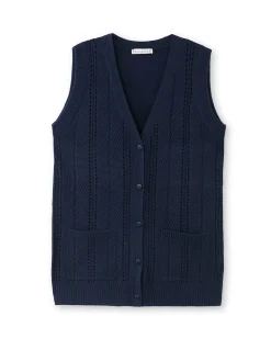 Femme Daxon Gilet sans manches point ajouré