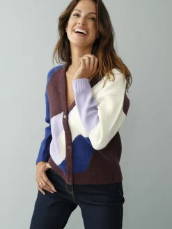 Femme Daxon GIlet V colorblock