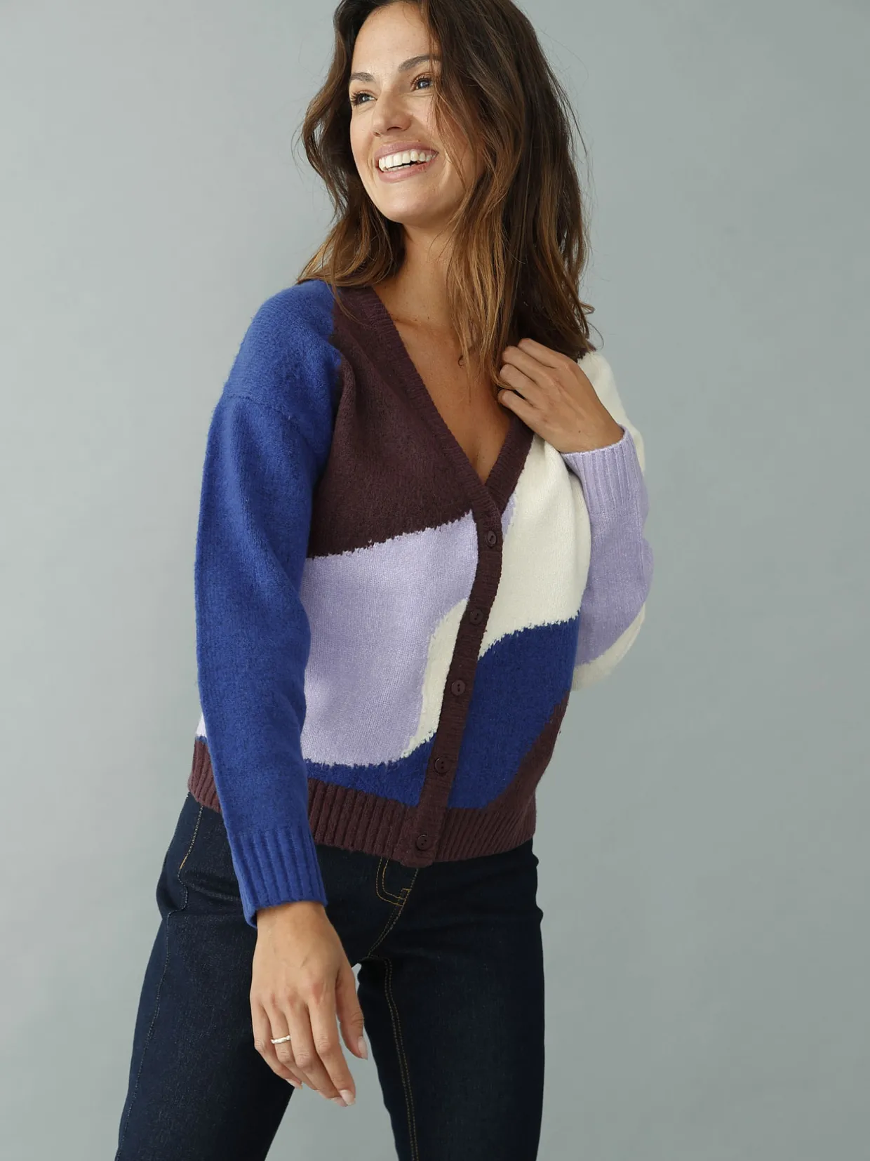 Femme Daxon GIlet V colorblock