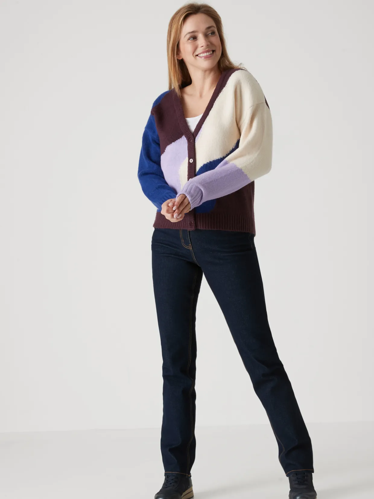 Femme Daxon GIlet V colorblock