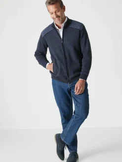 Homme Daxon Gilet zippé avec laine