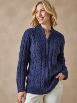 Femme Daxon Gilet zippé col montant avec laine