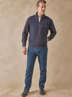 Homme Daxon Gilet zippé en maille piquée